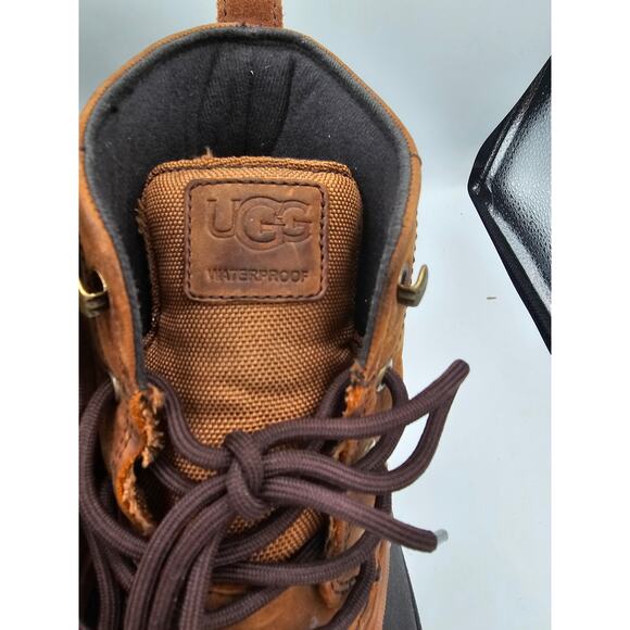 UGG Zetik Waterproof Duck Boots -Chestnut Leather -Men’s US 8 - Picture 6 of 10
